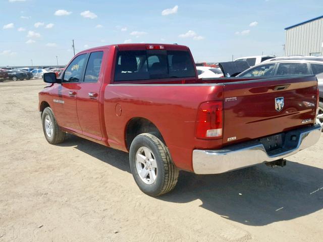 1C6RD7GP5CS139239 - 2012 DODGE RAM 1500 S RED photo 3