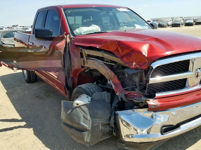 1C6RD7GP5CS139239 - 2012 DODGE RAM 1500 S RED photo 9