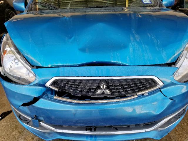 ML32A3HJ4HH013290 - 2017 MITSUBISHI MIRAGE ES BLUE photo 7