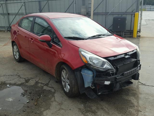 KNADN4A3XD6231748 - 2013 KIA RIO EX RED photo 1