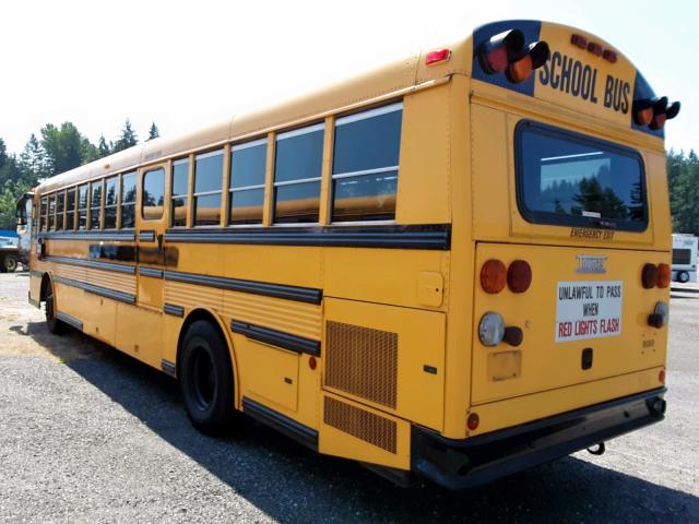 1T7HT4B2X21121599 - 2002 THOMAS SCHOOL BUS YELLOW photo 3