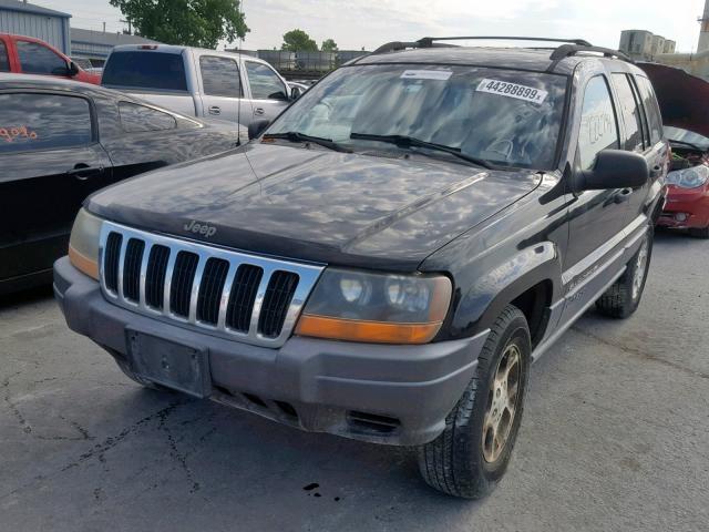 1J4GX48S81C608088 - 2001 JEEP GRAND CHER BLACK photo 2