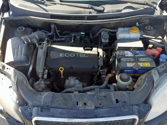 KL1TD66E09B652312 - 2009 CHEVROLET AVEO LS BLACK photo 7