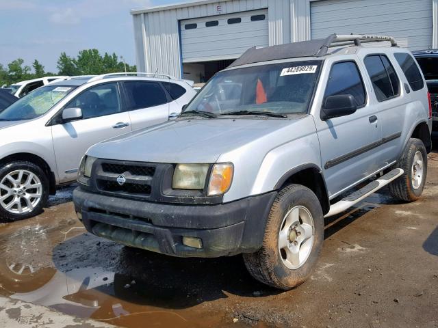 5N1ED28TX1C592345 - 2001 NISSAN XTERRA XE SILVER photo 2