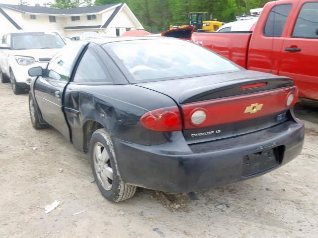 1G1JF12F157152340 - 2005 CHEVROLET CAVALIER L BLACK photo 3