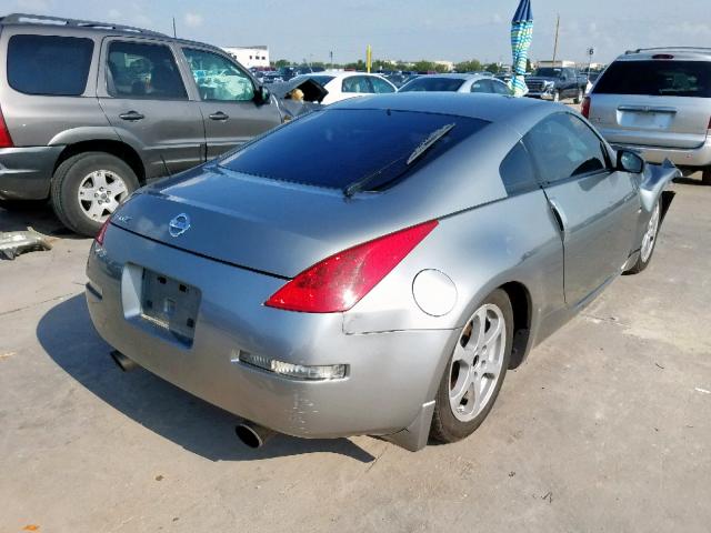 JN1AZ34D76M330666 - 2006 NISSAN 350Z COUPE GRAY photo 4