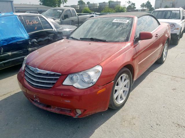 1C3LC55R48N115342 - 2008 CHRYSLER SEBRING TO RED photo 2