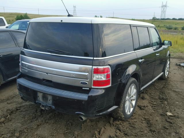 2FMHK6DT7DBD23028 - 2013 FORD FLEX LIMIT BLACK photo 4