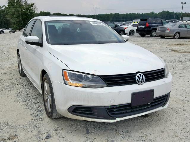 3VW3L7AJ4BM090576 - 2011 VOLKSWAGEN JETTA TDI WHITE photo 1