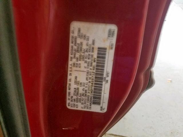 4N2DN11W3TD835712 - 1996 NISSAN QUEST XE RED photo 10