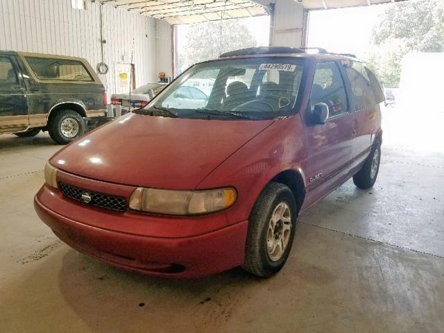 4N2DN11W3TD835712 - 1996 NISSAN QUEST XE RED photo 2