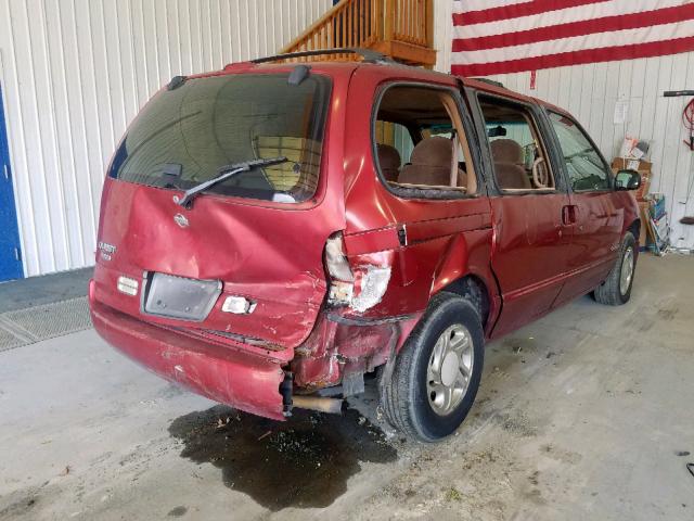 4N2DN11W3TD835712 - 1996 NISSAN QUEST XE RED photo 4