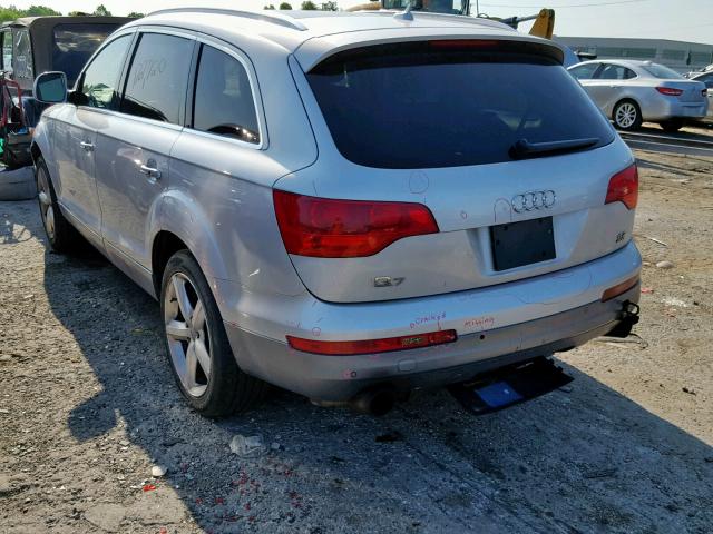 WA1BV74L08D047499 - 2008 AUDI Q7 4.2 QUA SILVER photo 3