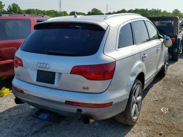 WA1BV74L08D047499 - 2008 AUDI Q7 4.2 QUA SILVER photo 4