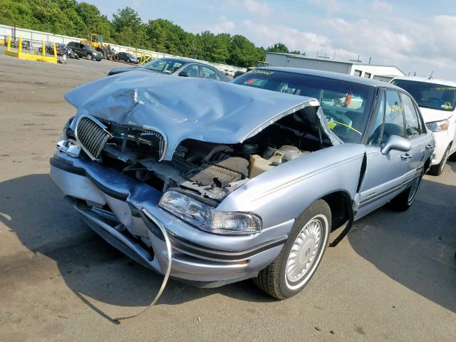 1G4HP52K0VH532038 - 1997 BUICK LESABRE CU BLUE photo 2