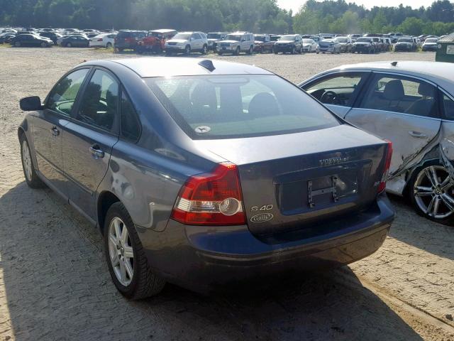 YV1MS390772267905 - 2007 VOLVO S40 2.4I GRAY photo 3