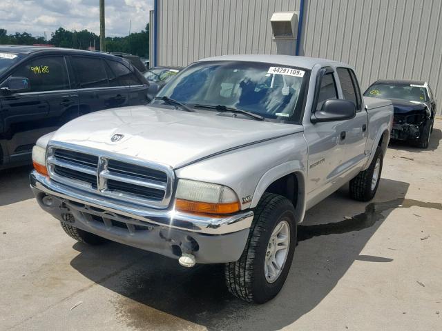 1B7GG2AN51S146433 - 2001 DODGE DAKOTA QUA SILVER photo 2