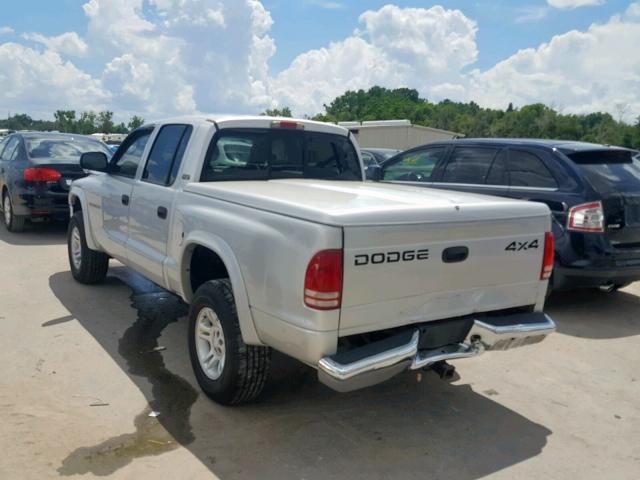 1B7GG2AN51S146433 - 2001 DODGE DAKOTA QUA SILVER photo 3