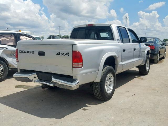 1B7GG2AN51S146433 - 2001 DODGE DAKOTA QUA SILVER photo 4