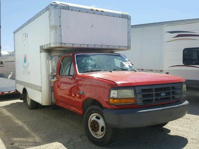 1FDKF37G0TEA11692 - 1996 FORD F350 RED photo 1