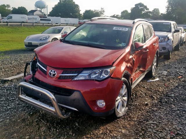 2T3DFREV1FW310168 - 2015 TOYOTA RAV4 LIMIT RED photo 2