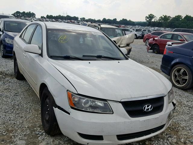 5NPET46CX6H132992 - 2006 HYUNDAI SONATA GL WHITE photo 1