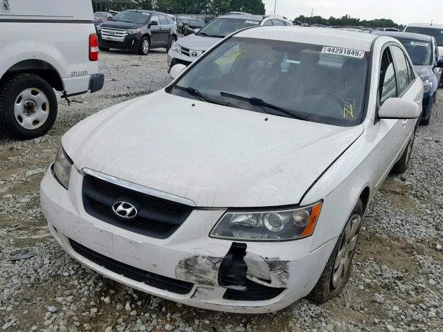 5NPET46CX6H132992 - 2006 HYUNDAI SONATA GL WHITE photo 2