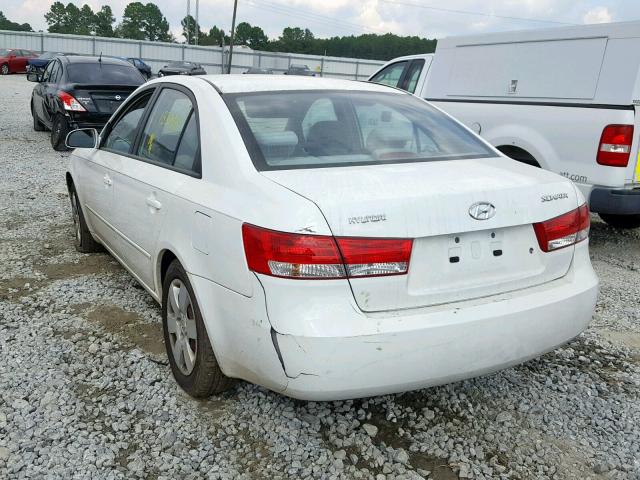 5NPET46CX6H132992 - 2006 HYUNDAI SONATA GL WHITE photo 3