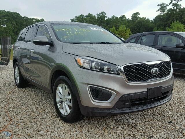 5XYPG4A34GG091580 - 2016 KIA SORENTO LX GRAY photo 1