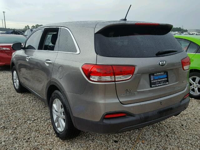 5XYPG4A34GG091580 - 2016 KIA SORENTO LX GRAY photo 3