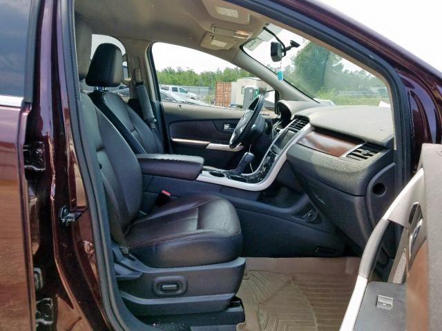 2FMDK4KC9BBA82656 - 2011 FORD EDGE LIMIT BURGUNDY photo 5