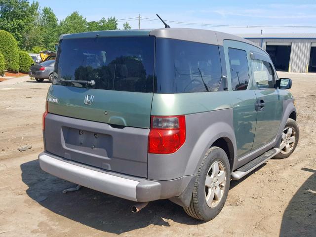 5J6YH28514L010543 - 2004 HONDA ELEMENT EX GREEN photo 4