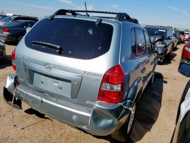 KM8JN72D07U631098 - 2007 HYUNDAI TUCSON SE BLUE photo 4