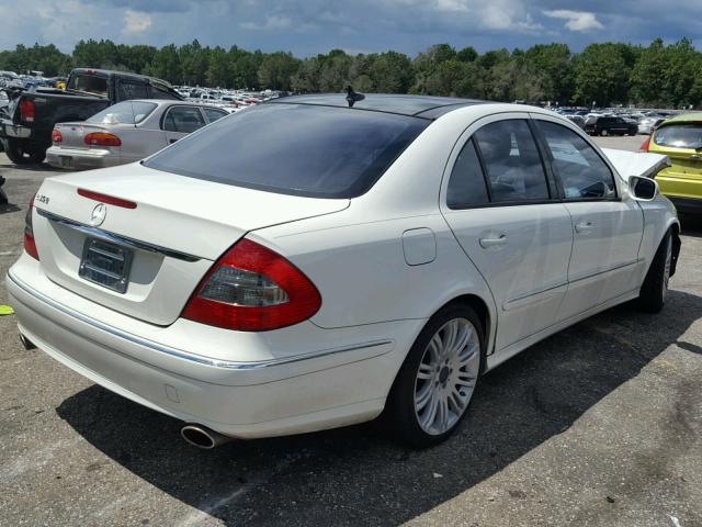 WDBUF56X48B346875 - 2008 MERCEDES-BENZ E 350 WHITE photo 4