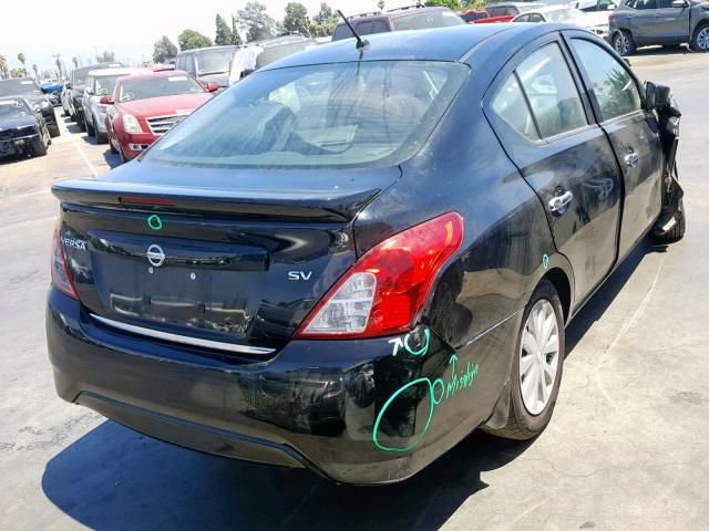 3N1CN7AP9HL854716 - 2017 NISSAN VERSA S BLACK photo 4