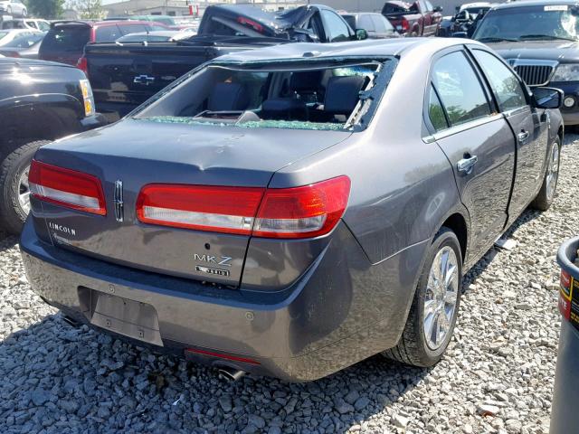 3LNDL2L31CR808898 - 2012 LINCOLN MKZ HYBRID GRAY photo 4