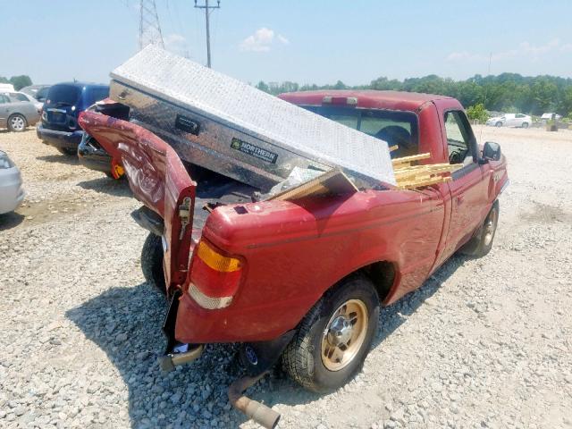 1FTYR10C1WUA36631 - 1998 FORD RANGER RED photo 4