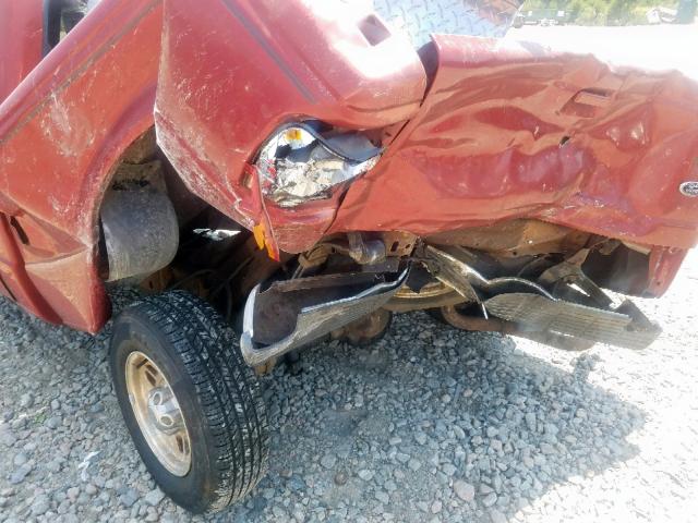 1FTYR10C1WUA36631 - 1998 FORD RANGER RED photo 9