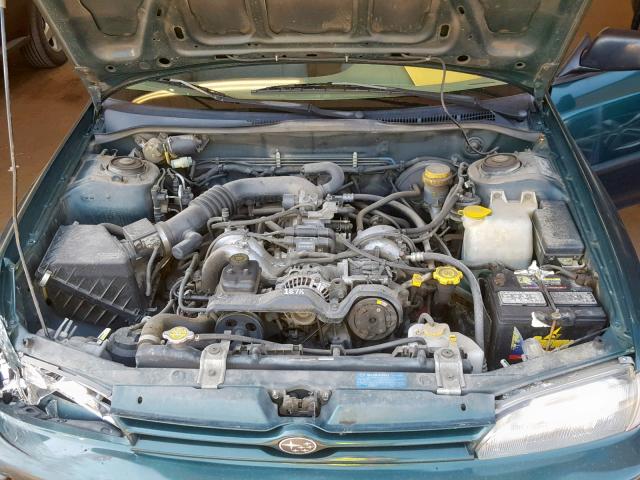 JF1GF244XPB808317 - 1993 SUBARU IMPREZA L GREEN photo 7