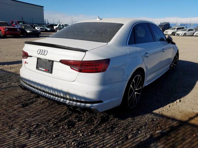 WAUC4AF4XJA172692 - 2018 AUDI S4 PRESTIG WHITE photo 4