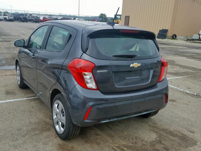 KL8CB6SA9KC768909 - 2019 CHEVROLET SPARK LS GRAY photo 3