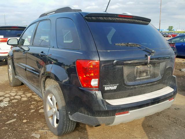 2CKDL63F376093070 - 2007 PONTIAC TORRENT BLACK photo 3