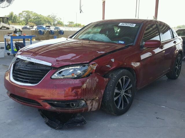 1C3CCBBGXEN152537 - 2014 CHRYSLER 200 TOURIN RED photo 2