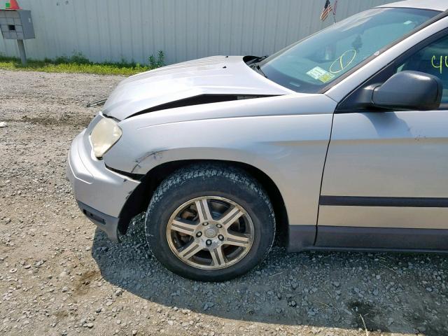 2A8GF48X57R141676 - 2007 CHRYSLER PACIFICA SILVER photo 9