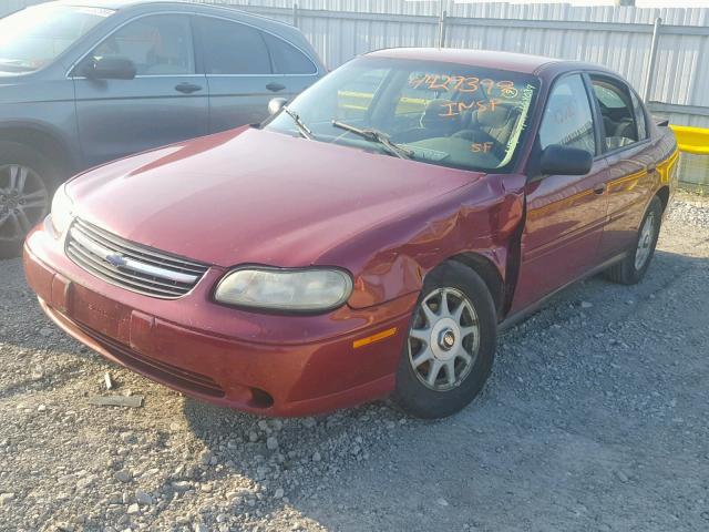 1G1ND52F04M558480 - 2004 CHEVROLET CLASSIC MAROON photo 2