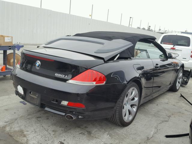 WBAEK13476CN79514 - 2006 BMW 650 I BLACK photo 4