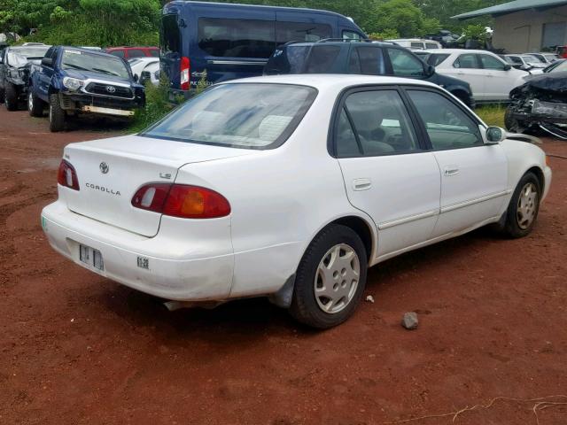 1NXBR12E3YZ364393 - 2000 TOYOTA COROLLA VE WHITE photo 4