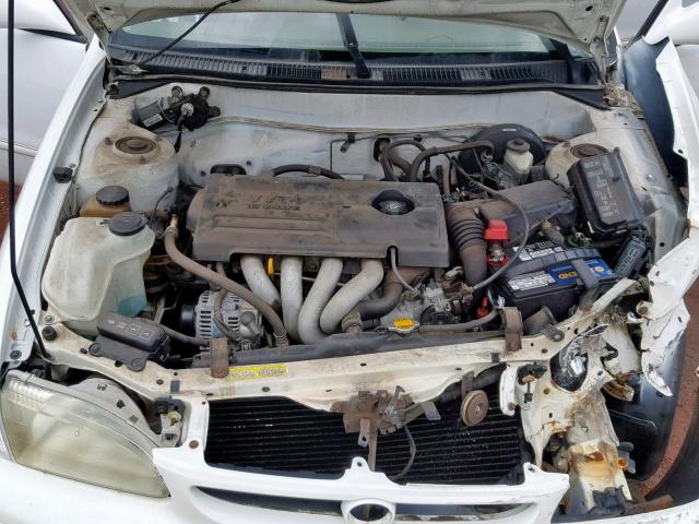 1NXBR12E3YZ364393 - 2000 TOYOTA COROLLA VE WHITE photo 7