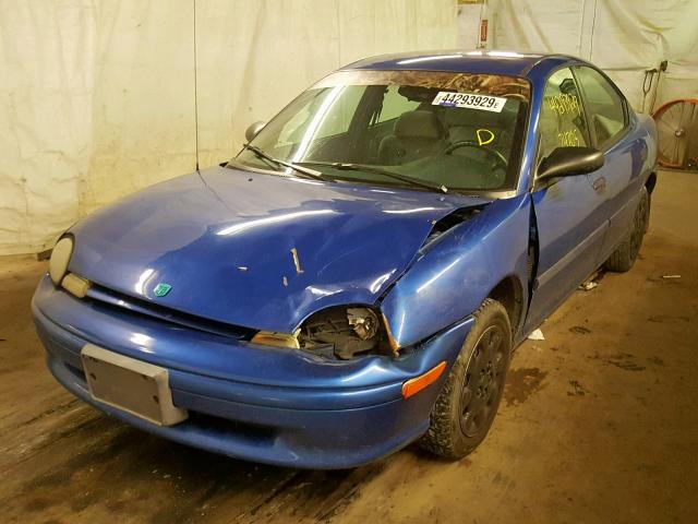 3B3ES47C5VT592417 - 1997 DODGE NEON HIGHL BLUE photo 2