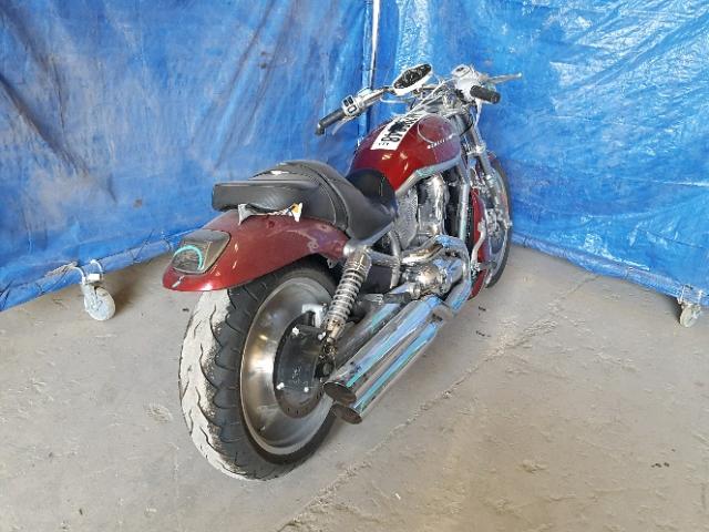 1HD1HAZ134K805613 - 2004 HARLEY-DAVIDSON VRSCA BURGUNDY photo 4